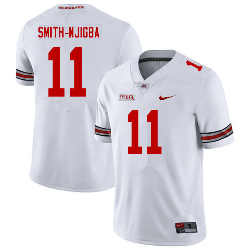 Men #11 Jaxon Smith-Njigba Ohio State Buckeyes College Football Jerseys Sale-White